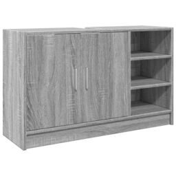 Berkfield Home Sink Cabinet Grey Sonoma 90x29x55 cm Engineered Wood - Size: 90 x 29 x 55 cm - thumbnail 2