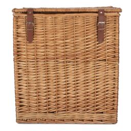 Red Hamper Wicker Double Steamed Vintner Storage Picnic Basket in Brown - Size: Large - thumbnail 4