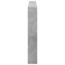 Berkfield Home Headboard Cabinet with LED Concrete Grey 180x17x102 cm - Size: 180 x 17 x 102 cm - thumbnail 7