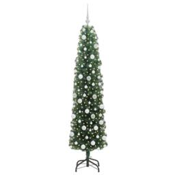 Berkfield Home Stunning Artificial Christmas Tree with 300 LEDs with Stand Green - thumbnail 1