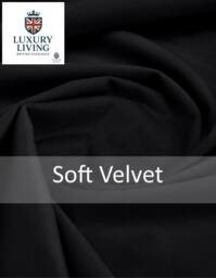 Luxury Living Triple Woven Blackout Velvet Diamante Ring Top Curtains in Black - Size: 167 cm width x 137 cm drop - thumbnail 5