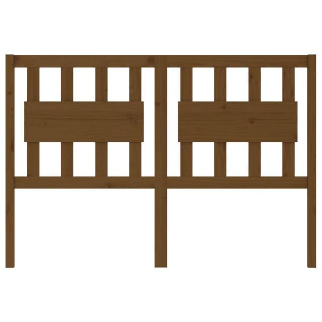 Berkfield Home Beautiful Bed Headboard Honey Brown 125.5x4x100 cm Solid Wood Pine - image 1