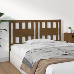 Berkfield Home Beautiful Bed Headboard Honey Brown 125.5x4x100 cm Solid Wood Pine - thumbnail 4
