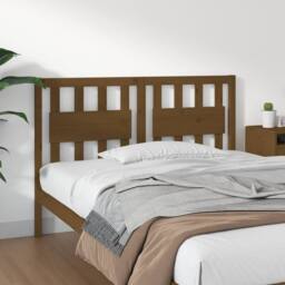 Berkfield Home Beautiful Bed Headboard Honey Brown 125.5x4x100 cm Solid Wood Pine - thumbnail 2