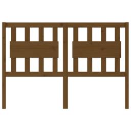Berkfield Home Beautiful Bed Headboard Honey Brown 125.5x4x100 cm Solid Wood Pine - thumbnail 1