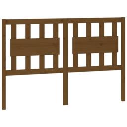 Berkfield Home Beautiful Bed Headboard Honey Brown 125.5x4x100 cm Solid Wood Pine - thumbnail 3