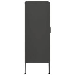 Berkfield Home Storage Cabinet Anthracite 80x35x101.5 cm Steel in Black - thumbnail 5
