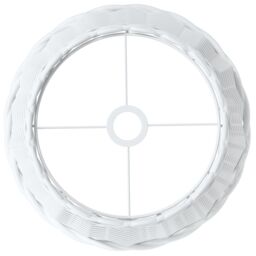 Berkfield Home Ceiling Lamp Shade White √ò38x23 cm Wicker - Size: 38x23 cm - thumbnail 5