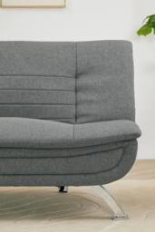Living and Home Linen Grey Sofa Bed - thumbnail 9