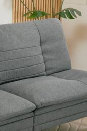 Living and Home Linen Grey Sofa Bed - thumbnail 7