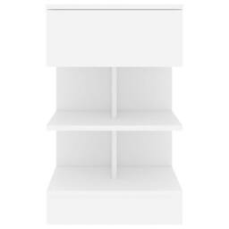 Berkfield Home Beautiful Bedside Cabinets 2 pcs White 40x35x65 cm Engineered Wood - Size: 40 x 35 x 65 cm - thumbnail 5