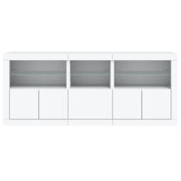 Berkfield Home Sideboard with LED Lights White 162x37x67 cm - Size: 162 x 37 x 67 cm - thumbnail 6