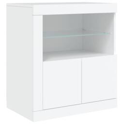 Berkfield Home Sideboard with LED Lights White 162x37x67 cm - Size: 162 x 37 x 67 cm - thumbnail 9