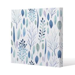 Benjamin Tate Design Winter Branches & Leaves (Canvas Print) / 61 x 61 x 4cm in Natural - Size: 61 x 61 x 4 cm - thumbnail 1