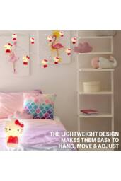 Hello Kitty 3D Sanrio String Fairy Lights LED Room Decor 2 Modes Battery Operated in Red - thumbnail 4