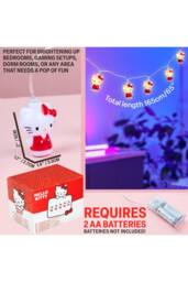 Hello Kitty 3D Sanrio String Fairy Lights LED Room Decor 2 Modes Battery Operated in Red - thumbnail 3