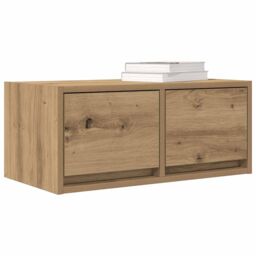 Berkfield Home TV Cabinets 2 pcs Artisan Oak 60x31x25.5 cm Engineered Wood in Brown - thumbnail 4