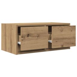Berkfield Home TV Cabinets 2 pcs Artisan Oak 60x31x25.5 cm Engineered Wood in Brown - thumbnail 5