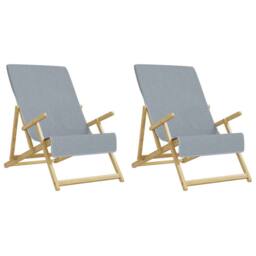 Berkfield Home Soft Beach Towels 2 pcs Grey 60x135 cm Fabric 400 GSM - thumbnail 4