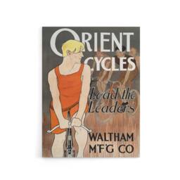 "Artery8 Vintage Bicycle Advert Cycles Canvas Wall Art Print Penfield in Orange - Size: W24"" x H32""" - thumbnail 1