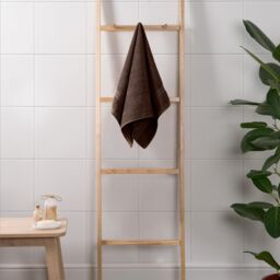 OHS Luxury Hand Towel 100% Cotton Bathroom in Chocolate - thumbnail 2
