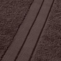 OHS Luxury Hand Towel 100% Cotton Bathroom in Chocolate - thumbnail 6