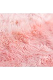 Quad Blush Pink Sheepskin Rug - thumbnail 3