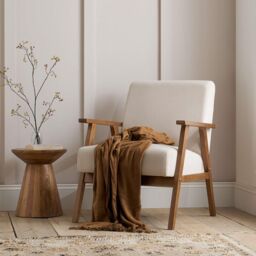 Birlea Ellwood Accent Armchair in Cream