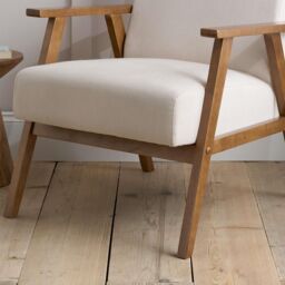 Birlea Ellwood Accent Armchair in Cream - thumbnail 3