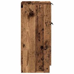Berkfield Home Sideboards 2 pcs Old Wood 30x30x70 cm Engineered Wood in Brown - Size: 30 x 30 x 70 cm - thumbnail 6