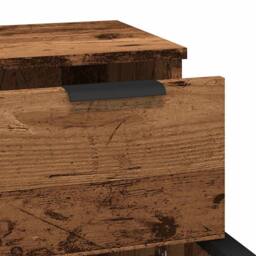 Berkfield Home Sideboards 2 pcs Old Wood 30x30x70 cm Engineered Wood in Brown - Size: 30 x 30 x 70 cm - thumbnail 9