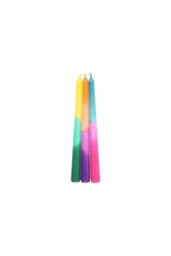 KDMD Set of 3 Dipped Aura Energy Taper Candles for Rituals & Decor - thumbnail 3