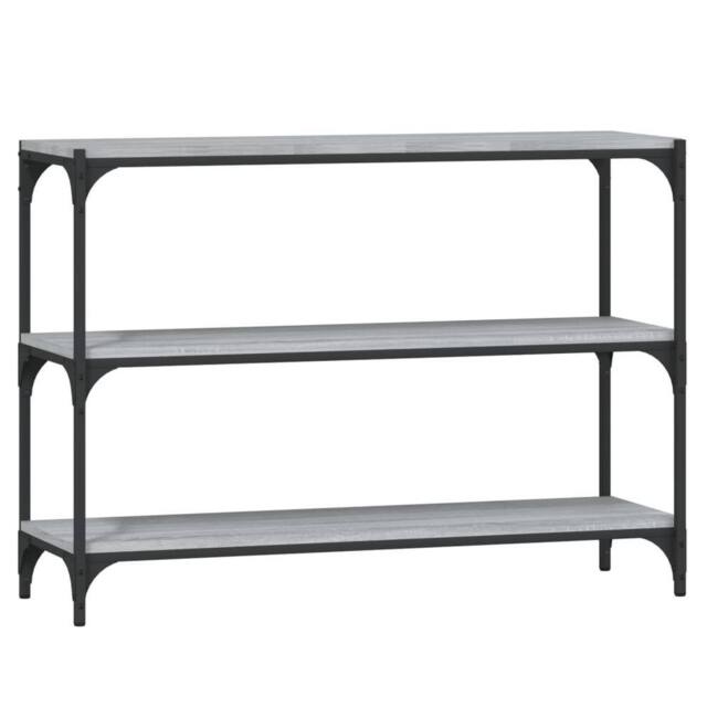 Berkfield Home Book Cabinet Grey Sonoma 100x33x70.5cm Engineered Wood & Steel - Size: 100x33x70.5 cm - image 1