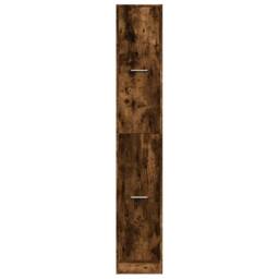 Berkfield Home Elegant Apothecary Cabinet¬†Smoked Oak 30x41x174.5 cm Engineered Wood in Brown - thumbnail 5