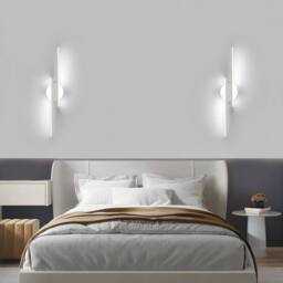 COMELY LED Wall Light Indoor, 24W Modern LED Wall Lights Acrylic, 6500K, 60CM in White - thumbnail 3