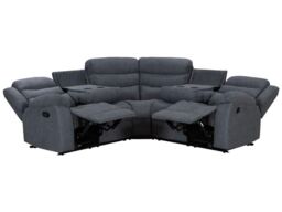 Furniture 786 Roman Fabric 2C2 Corner Sofa in Grey - thumbnail 2
