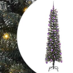 Berkfield Home Artificial Christmas Tree with Stand Green 50.5 x 50.5 x 180 cm - thumbnail 2
