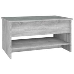 Berkfield Home Coffee Table Grey Sonoma 80x50x40 cm Engineered Wood - Size: 80 x 50 x 40 cm - thumbnail 6