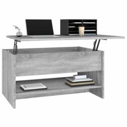Berkfield Home Coffee Table Grey Sonoma 80x50x40 cm Engineered Wood - Size: 80 x 50 x 40 cm - thumbnail 4