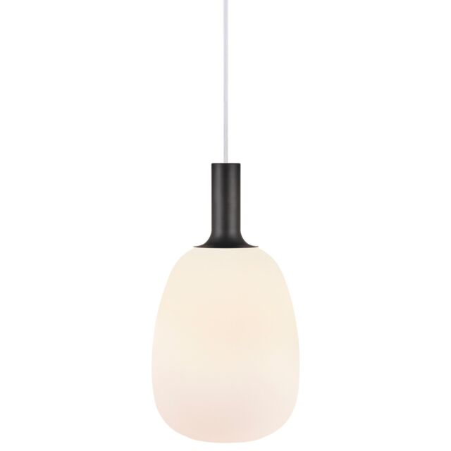 Nordlux Modern Indoor Pendant Light White Glass E27 Hand Blown - Mains Powered, IP20 - image 1