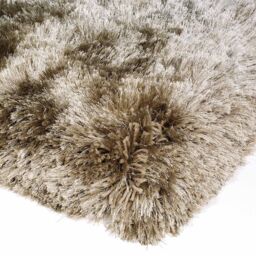 The Rug Shop UK Handmade Plain Shaggy Sparkle Luxurious Anti-Shed Area Rug in Brown - Size: 160 cm x 230 cm - thumbnail 2