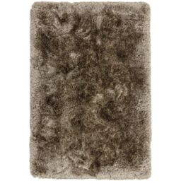 The Rug Shop UK Handmade Plain Shaggy Sparkle Luxurious Anti-Shed Area Rug in Brown - Size: 160 cm x 230 cm - thumbnail 1