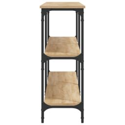 Berkfield Home Console Table Sonoma Oak 200x29x75 cm Engineered Wood in Brown - Size: 200 x 29 x 75 cm - thumbnail 5