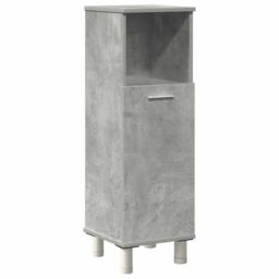 Berkfield Home 4 Piece Bathroom Furniture Set Concrete Grey Engineered Wood - thumbnail 4