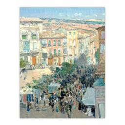 Artery8 Frederick Childe Hassam Framed Wall Art View of a Southern French City - Size: A4 - thumbnail 3