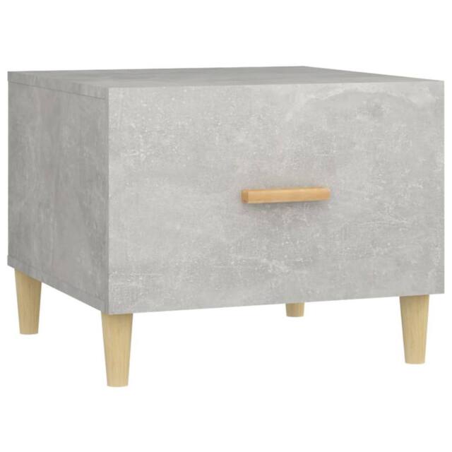 Berkfield Home Coffee Table Concrete Grey 50x50x40 cm Engineered Wood - Size: 50 x 50 x 40 cm - image 1