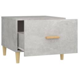 Berkfield Home Coffee Table Concrete Grey 50x50x40 cm Engineered Wood - Size: 50 x 50 x 40 cm - thumbnail 6