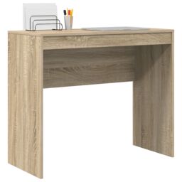 Berkfield Home Writing Desk Sonoma Oak Engineered Wood 90 x 40 x 76 cm in Brown - thumbnail 3