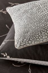 Nalu Nicole Scherzinger 'MāLie' Cotton Duvet Cover Set in Black - Size: Single - thumbnail 5