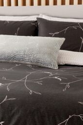 Nalu Nicole Scherzinger 'MāLie' Cotton Duvet Cover Set in Black - Size: Single - thumbnail 2